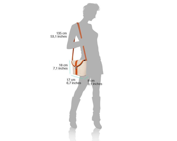Shoulder or Cross Body Rigid Italian Leather Bag - Luxury Italian Handbags and Accessories