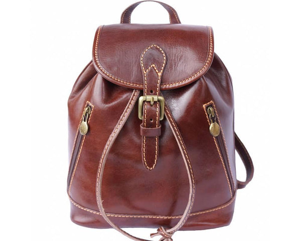 "Luminosa" Italian Leather Backpack - Luxury Italian Handbags and Accessories