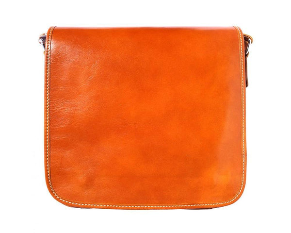 "Christopher" Italian Leather Messenger Bag - Luxury Italian Handbags and Accessories
