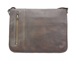 "Grigori" Vintage Men's Italian Leather Messenger Bag - Luxury Italian Handbags and Accessories