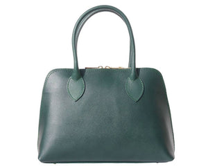 "Giulia" Top Handle Italian Leather Bag - Luxury Italian Handbags and Accessories
