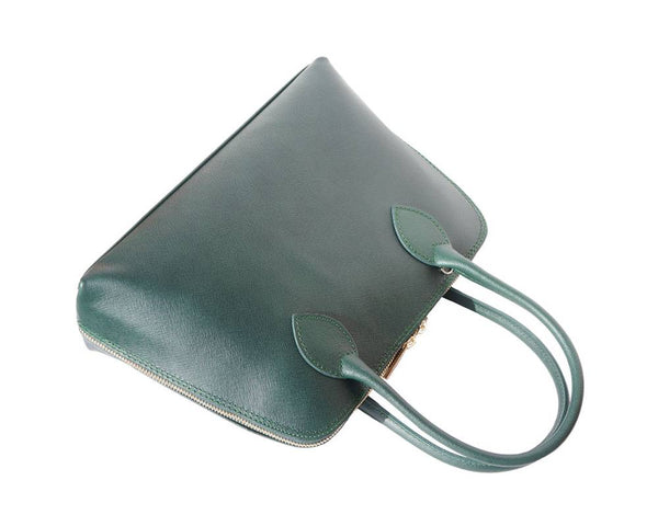 "Giulia" Top Handle Italian Leather Bag - Luxury Italian Handbags and Accessories