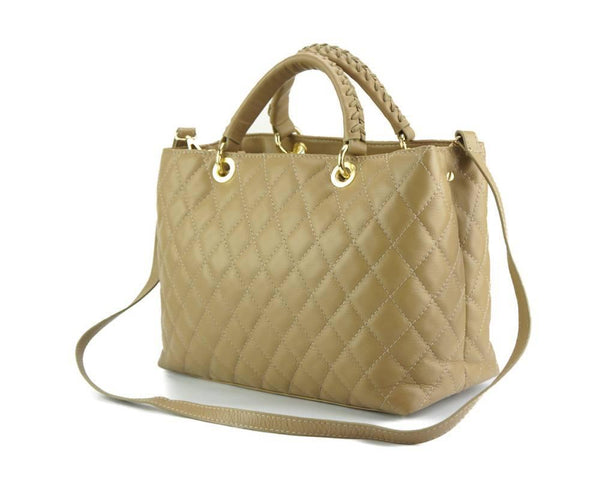 " Severa" Beautiful Italian Leather Handbag - Luxury Italian Handbags and Accessories