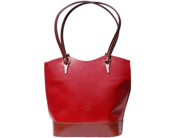 "Greta" Convertible backpack shoulder bag in genuine Italian calf leather - Luxury Italian Handbags and Accessories