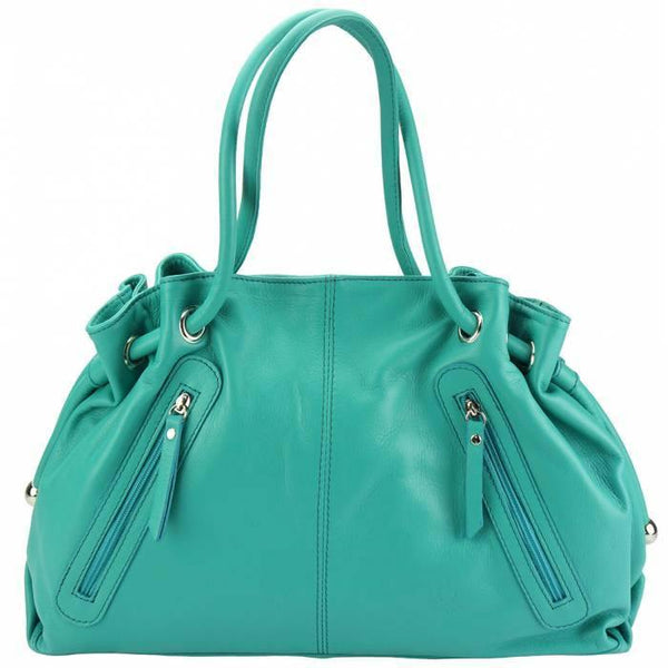 "Elisabetta" Italian Leather Shoulder Bag - Luxury Italian Handbags and Accessories