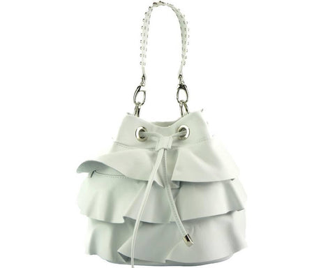 Italian Leather "Ileana" Bucket Bag - Luxury Italian Handbags and Accessories