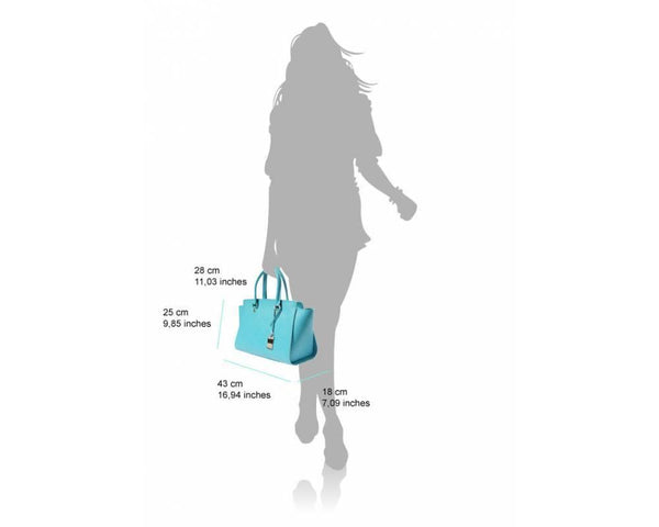 "Nicoletta" Saffiano Italian leather handbag - Luxury Italian Handbags and Accessories